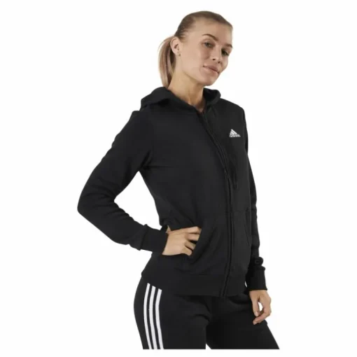 Essentials Full-Zip Hoodie Black / White