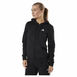 Essentials Full-Zip Hoodie Black / White