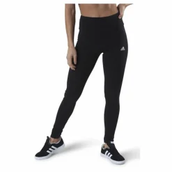 ESSENTIALS HIGH-WAISTED LOGO LEGGINGS Black / White