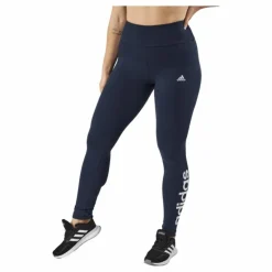 ESSENTIALS HIGH-WAISTED LOGO LEGGINGS Legend Ink / White
