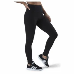 ESSENTIALS HIGH-WAISTED LOGO LEGGINGS Black / White