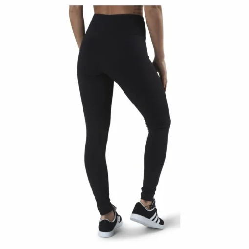 ESSENTIALS HIGH-WAISTED LOGO LEGGINGS Black / White