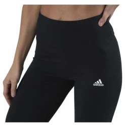ESSENTIALS HIGH-WAISTED LOGO LEGGINGS Black / White