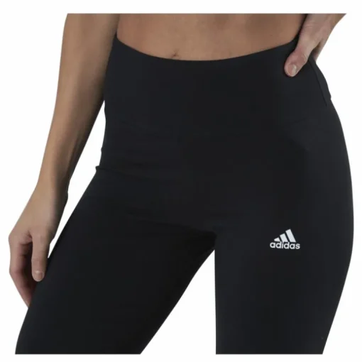 ESSENTIALS HIGH-WAISTED LOGO LEGGINGS Black / White
