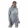 Essentials Hoodie Medium Grey Heather / White