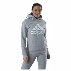 Essentials Hoodie Medium Grey Heather / White