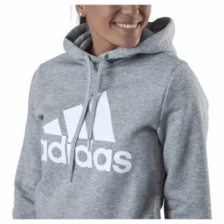 Essentials Hoodie Medium Grey Heather / White