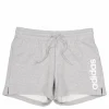 Essentials Linear French Terry Shorts Medium Grey Heather / White