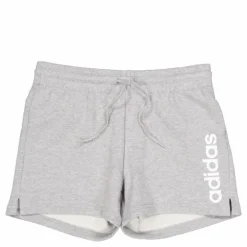 Essentials Linear French Terry Shorts Medium Grey Heather / White