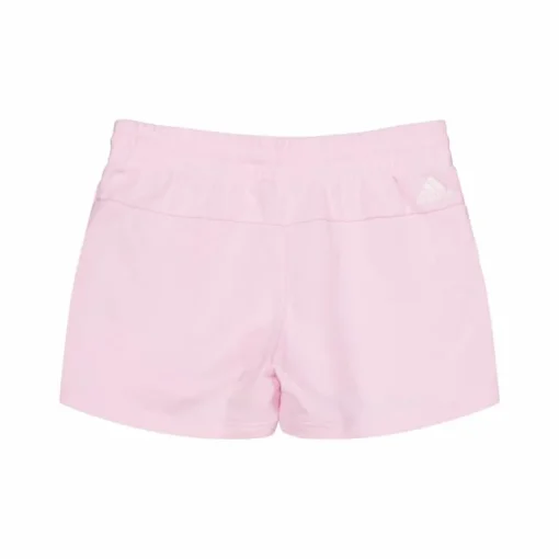 Essentials Linear French Terry Shorts Clear Pink / White
