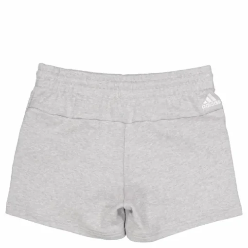 Essentials Linear French Terry Shorts Medium Grey Heather / White