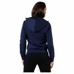 Essentials Linear Full Zip Hoodie Legend Ink / White