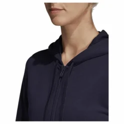 Essentials Linear Full Zip Hoodie Legend Ink / White