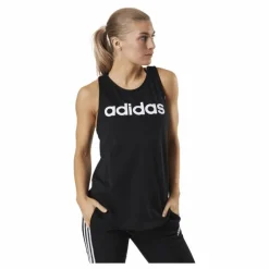 Essentials Loose Logo Tank Top Black / White