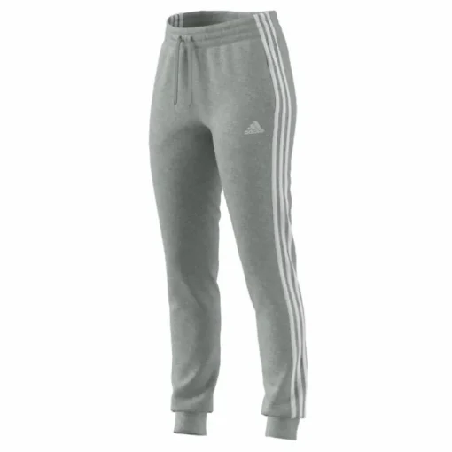 Essentials Single Jersey 3-Stripes Joggers Medium Grey Heather / White