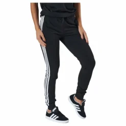 Essentials Single Jersey 3-Stripes Joggers Black