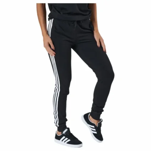 Essentials Single Jersey 3-Stripes Joggers Black