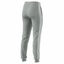 Essentials Single Jersey 3-Stripes Joggers Medium Grey Heather / White