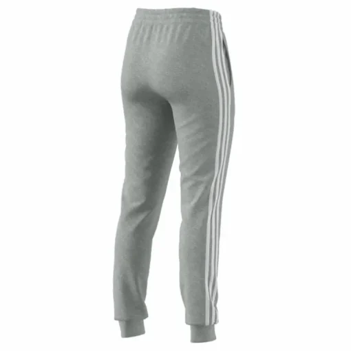 Essentials Single Jersey 3-Stripes Joggers Medium Grey Heather / White