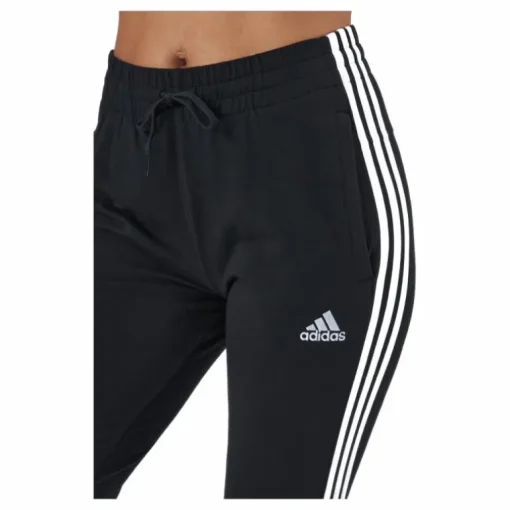 Essentials Single Jersey 3-Stripes Joggers Black