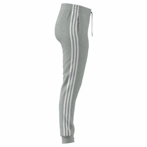 Essentials Single Jersey 3-Stripes Joggers Medium Grey Heather / White