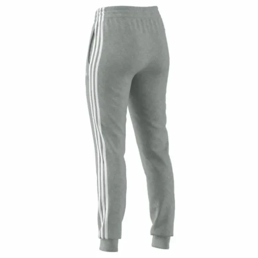 Essentials Single Jersey 3-Stripes Joggers Medium Grey Heather / White