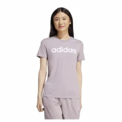 Essentials Slim Logo T-Shirt Preloved Fig / White