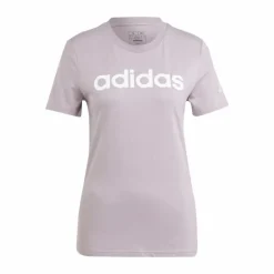 Essentials Slim Logo T-Shirt Preloved Fig / White