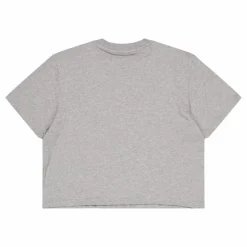 Essentials 3-Stripes Single Jersey Crop Top Medium Grey Heather