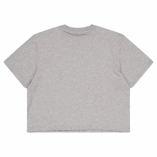 Essentials 3-Stripes Single Jersey Crop Top Medium Grey Heather