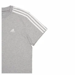 Essentials 3-Stripes Single Jersey Crop Top Medium Grey Heather