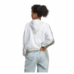 Essentials 3-Stripes Woven Windbreaker White