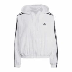 Essentials 3-Stripes Woven Windbreaker White