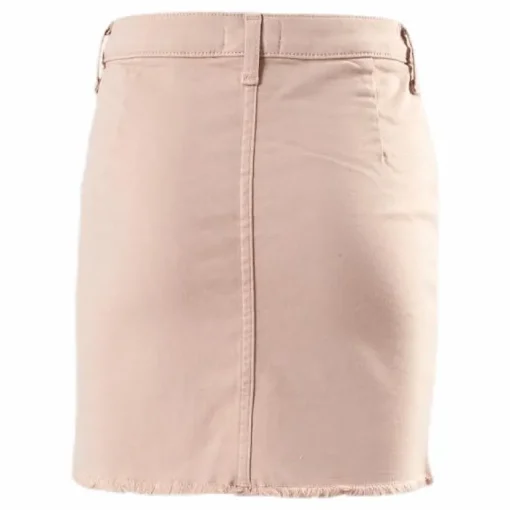 Farrah Color Button Skirt Pink