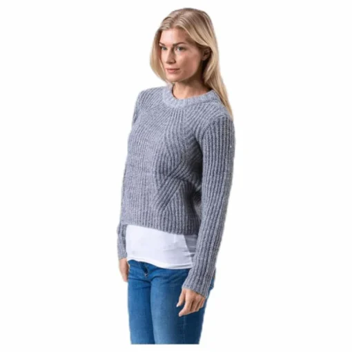 Fiona L/S Pullover Knt Grey