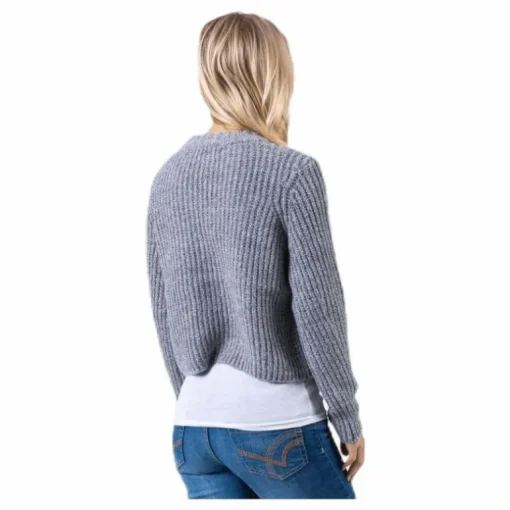 Fiona L/S Pullover Knt Grey