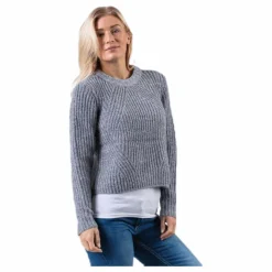 Fiona L/S Pullover Knt Grey