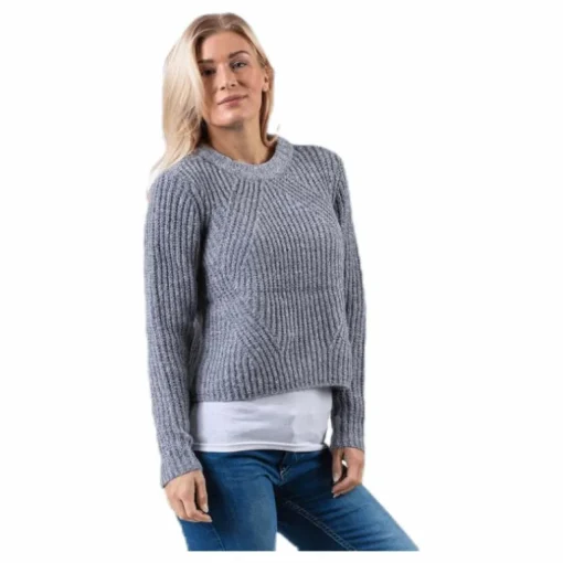 Fiona L/S Pullover Knt Grey