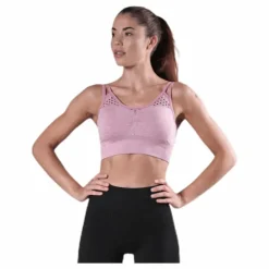 Fitness Seamless Mesh Bra Pink