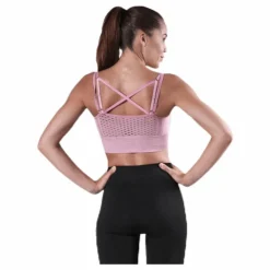 Fitness Seamless Mesh Bra Pink