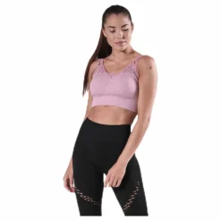 Fitness Seamless Mesh Bra Pink