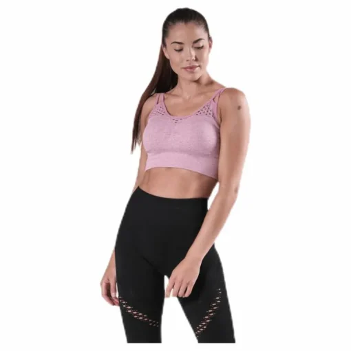 Fitness Seamless Mesh Bra Pink
