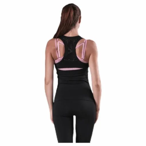 Fitness Seamless Mesh Tank Black