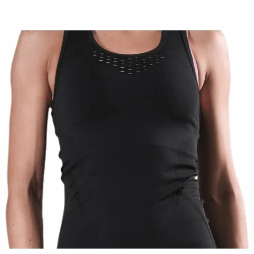 Fitness Seamless Mesh Tank Black