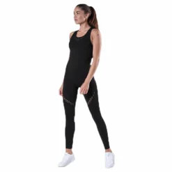 Fitness Seamless Mesh Tank Black