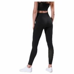 Fitness Seamless Mesh Tights Black