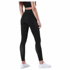 Fitness Seamless Mesh Tights Black