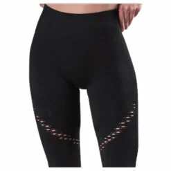 Fitness Seamless Mesh Tights Black