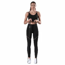 Fitness Seamless Mesh Tights Black