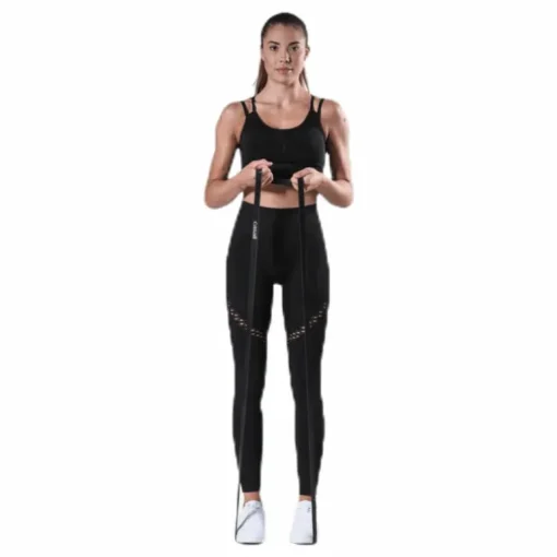 Fitness Seamless Mesh Tights Black